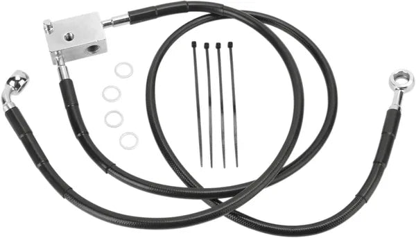 Harley Davidson FX [DRAG SPECIALTIES] - Kit de linha de freio em aço inoxidável
