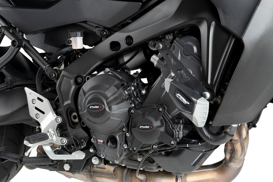 YAMAHA TRACER 9 Y-AMT [2025] – Protetores de motor – Preto