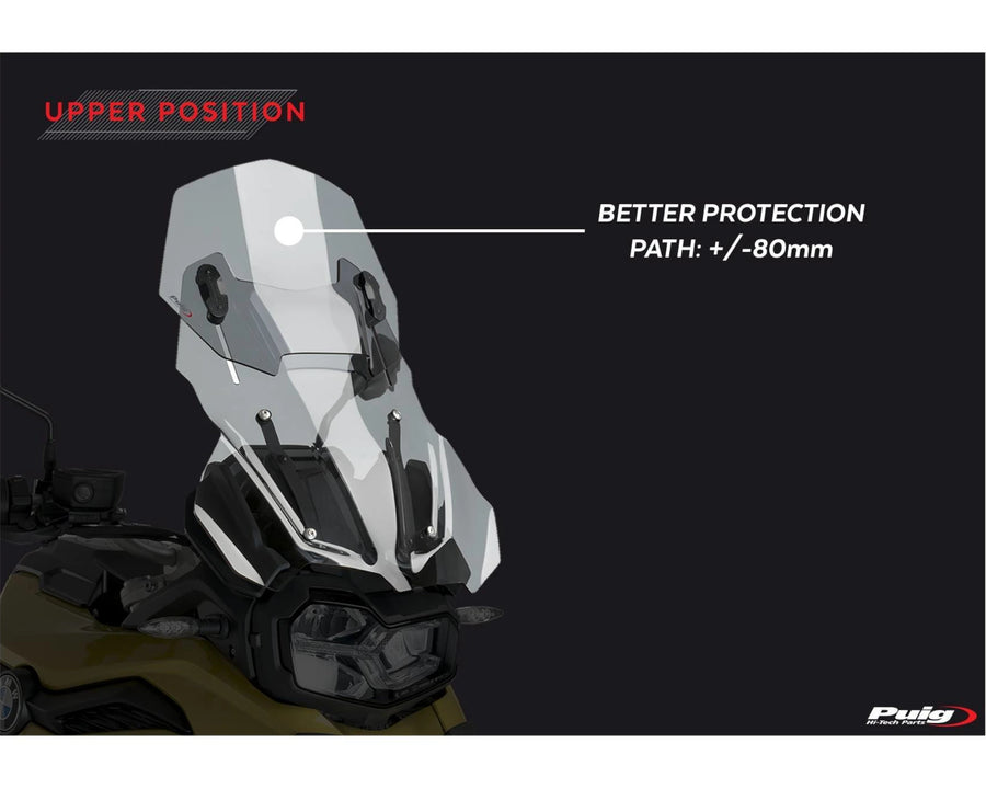 BMW F 750 GS [2024] – Tela ajustável – Transparente