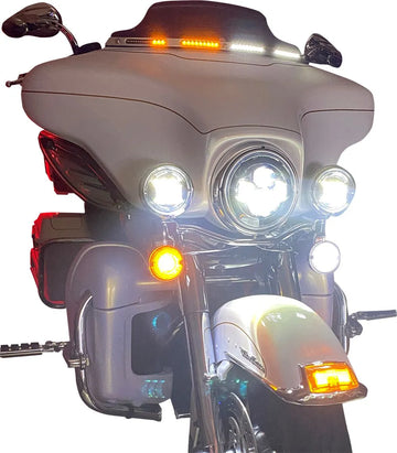 Harley Davidson FLHTC [CUSTOM DYNAMICS] - Guarnição de pára-brisa Genesis® 4 Dynamic LED Batwing - 0