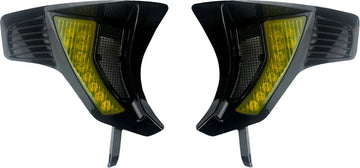 harley-davidson road glide st [CUSTOM DYNAMICS] – aberturas de sinalização dianteiras integradas Shark Demon®
