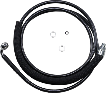 harley davidson fltr [DRAG SPECIALTIES] - Linha de embreagem hidráulica em aço inoxidável