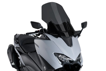 YAMAHA TMAX [2017-2018] - Pára-brisa Touring V-Tech Line | Fortemente tonificado | PUIG 9424F