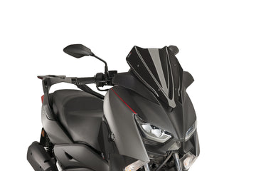 XMAX 125/400 [2018] e XMAX 300 [2017-2018] - Pára-brisa esportivo PUIG V-Tech Line | Preto | PUIG 9474N