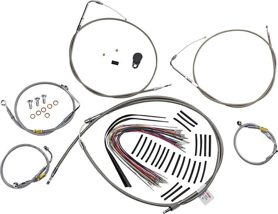 harley davidson touring [BURLY BRAND] - conjunto de encaixe de alça para modelos touring mais antigos com guidão Bagger Bar