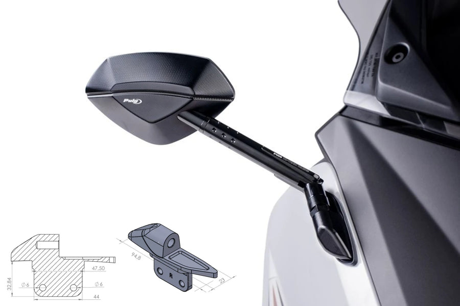YAMAHA T-MAX 560 TECH MAX [2021] - Adaptador de espelho retrovisor para fixação no