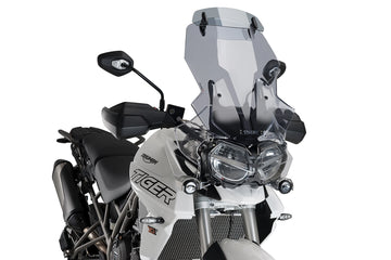 TIGER 800 XC/XR/XRX/XRT/XCX/XCA - tela touring com viseira | Matizado | PUIG 9658H