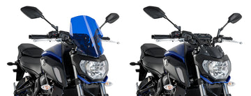 YAMAHA MT-07 [2020] - Pára-brisa Touring de Nova Geração | Azul | PUIG 9667A