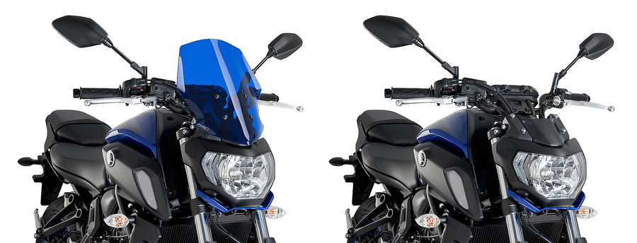 YAMAHA MT-07 [2020] - Pára-brisa Touring de Nova Geração | Azul | PUIG 9667A