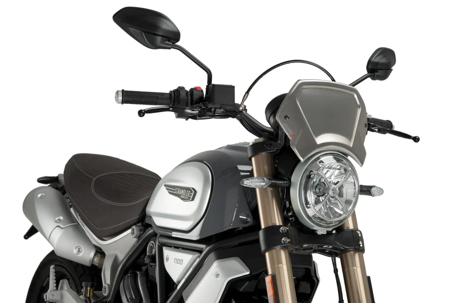 DUCATI SCRAMBLER 1100 DARK PRO [2025] – Painel frontal ALU – prata