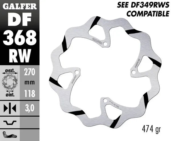 Suzuki Rm Z 250 [2020-2023, 2025-2026, 2023-2024] - DISCO DE FREIO FIXO WAVE GROOVED OVERSIZE – Foto 4