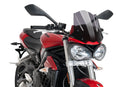 TRIUMPH STREET TRIPLE S [2017–2019] - New Generation Sport Windschild | Stark getönt | PUIG 9999F