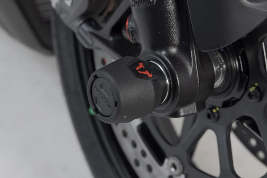 ducati diavel v4 [SW-MOTECH] – conjunto de proteção do eixo da roda dianteira