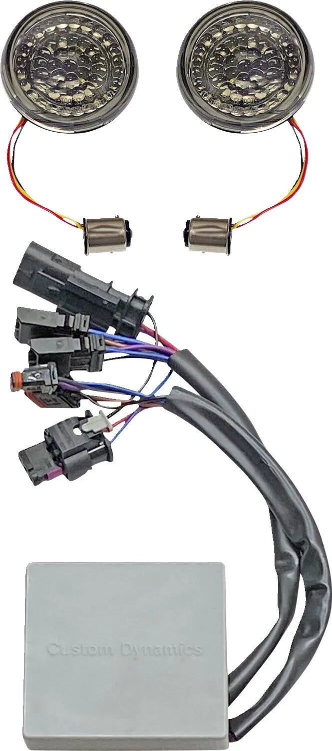 Harley-Davidson Street Bob [CUSTOM DYNAMICS] – Inserções de pisca-pisca SMART LED