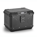 Top case ALPINA Monolock em alumínio, preto - 44 litros, com placa universal e kit de montagem