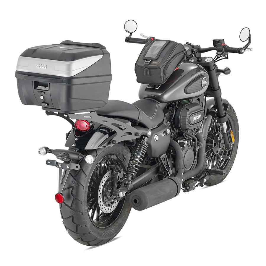 B32 BOLD Monolock Topcase mit Platte – schwarz uni / 32 Liter Volumen / max Zuladung 3 kg