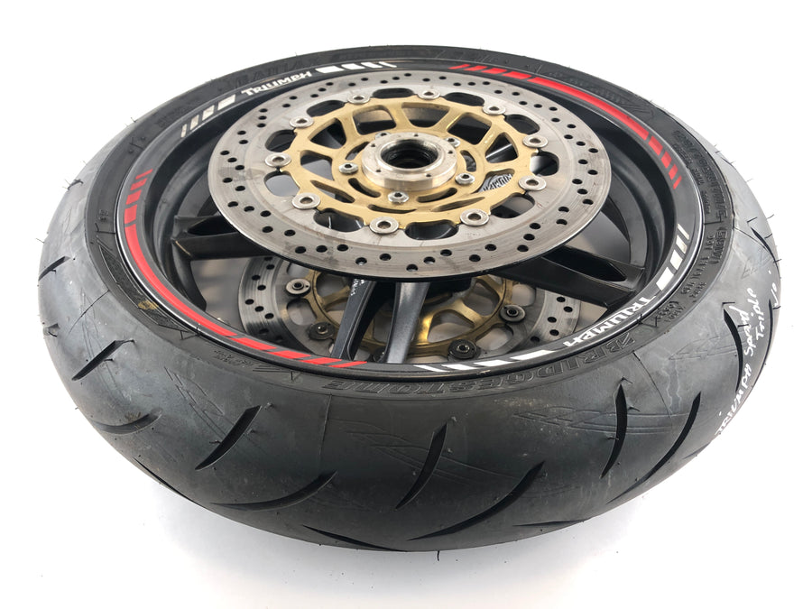 Triumph Speed ​​Triple 1050 515nj [2005] - Roda da borda da roda dianteira com disco de freio e pneus