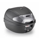 E300 - Top case Monolock, 30 L., preto - refletor com revestimento prateado, com placa