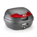 E340 Vision - Top case Monolock com placa – preto / Carga máxima 3 kg