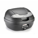 E340 Vision-Tech - Top case Monolock com placa – preto / Carga máxima 3 kg