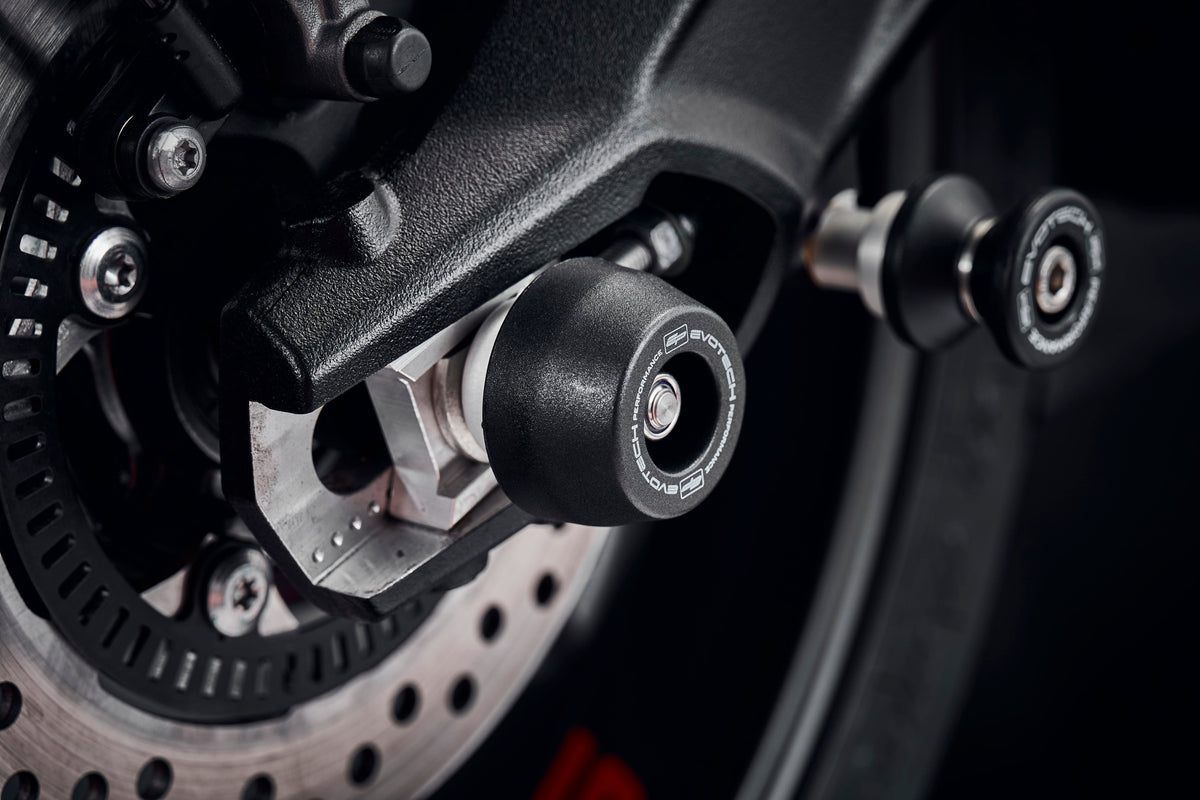 Triumph Street Triple 765 RS [ab 2023] - Achsschutz-Sturzpad-Set – 360° Ansicht 9