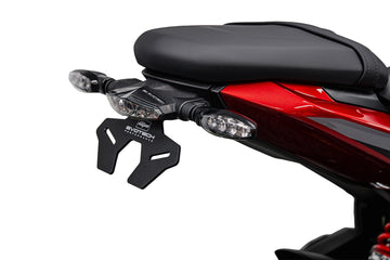 Triumph Trident 800 [2026+] - Suporte de placa traseira com luz traseira LED transparente
