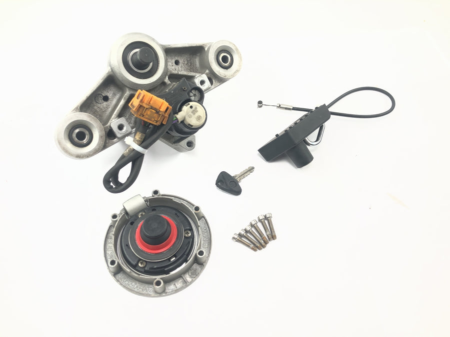 BMW R 1150 R R21 [2001] - Conjunto de fechadura com ponte superior do garfo, fechadura de ignição, chave da tampa do tanque