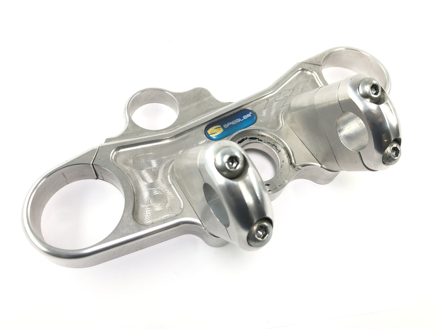 Yamaha YZF R1 RN09 [2002] - montagem no guiador da ponte do garfo superior CNC fresado Spiegler
