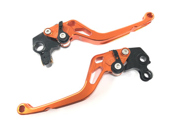 KTM Duke 690 A3 [2012] - Conjunto de alavanca de freio Probrake alavanca de freio alavanca de embreagem ajustável laranja alumínio com ABE