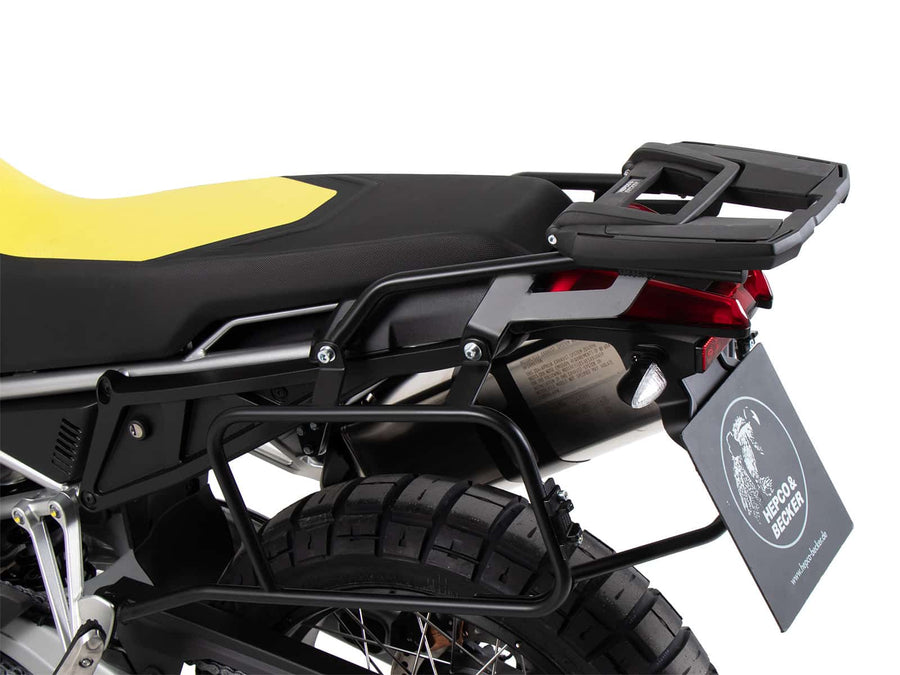 Aprilia Tuareg 660 [2025-2026] - Kofferträgerset Cutout schwarz inkl. Xplorer Cutout schwarz Kofferset
