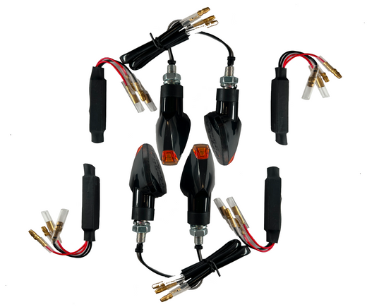 4 LED Signal Signal Black Resistências [E -Test Mark] - Kawasaki KX KMX 125 250