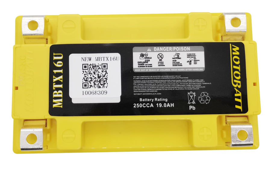 POLARIS 550 INDY [2014-2016] - MBTX16U Amarelo 12V19Ah 270CCA