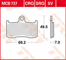 Kawasaki Z 900 B ABS ZR900B [2017-2019] - Pastilhas de freio dianteiro