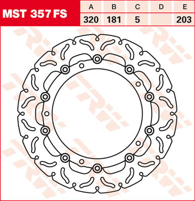 Disco de freio flutuante – MST12FK é necessário a partir do modelo ano 12.07