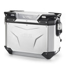 Mala lateral Trekker Outback EVO Monokey 37 litros - esquerda, em alumínio anodizado, SMART SEC. TRANCAR