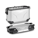 Seitenkoffer Trekker Outback EVO Monokey 37 Liter – Links, aus eloxiertem Aluminium, SMART SEC. LOCK