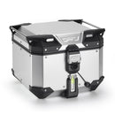 Top case Trekker Outback EVO Monokey 42 litros - feito de alumínio anodizado, SMART SECURITY LOCK