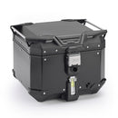 Top case em alumínio preto Trekker Outback EVO Monokey – 42 litros / SMART SECURITY LOCK