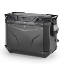 Mala lateral Trekker Outback EVO 44 em alumínio, preto – esquerdo, 44 ​​litros / SMART SECURITY LOCK