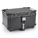 Top case em alumínio preto Trekker Outback EVO Monokey – 58 litros / SMART SECURITY LOCK