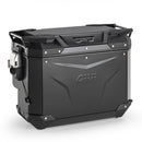 Mala lateral de alumínio Trekker Outback EVO 40, preto - deslocamento lateral, direita, SMART SEC. TRANCAR