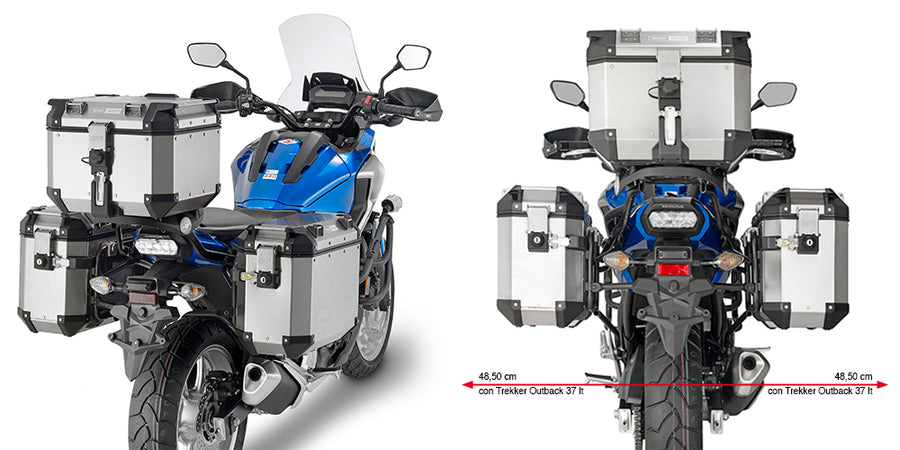 Honda NC 750 X [GIVI] - Stahlrohr-Seitenkofferträger für Trekker Outback MONOKEY® CAM-SIDE Koffer Durchmesser 18 mm