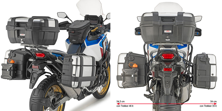 Honda CRF 1100 L Africa Twin Adventure Sports [GIVI] - Porta-malas lateral PL ONE-FIT para configuração MONOKEY®