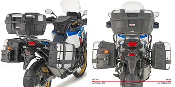 Honda CRF 1100 L Africa Twin [GIVI] - Porta malas laterais PL ONE-FIT para configuração de malas laterais MONOKEY®