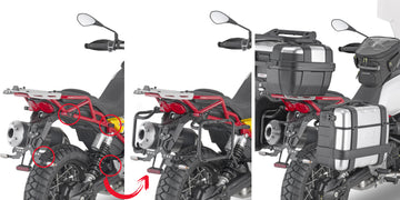 Moto Guzzi V85 TT [GIVI] - porta mala lateral PL ONE-FIT