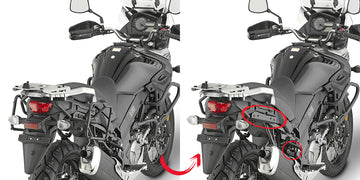 Suzuki DL 650 V-Strom [GIVI] - Porta-malas lateral removível para malas MONOKEY® ou RETRO FIT não compatíveis com