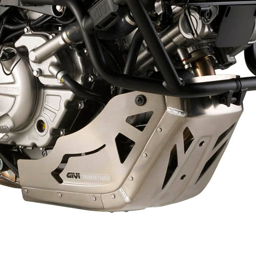 Suzuki DL 650 V-Strom [GIVI] - Protetor de motor em alumínio acetinado e anodizado compatível com TN3101