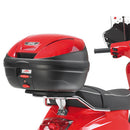 Piaggio Vespa S 50-125-150 [GIVI] - Porta-malas cromado para malas MONOLOCK® use o fornecido na mala
