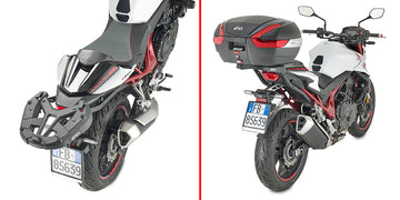 Honda CB 750 Hornet [2023-2025] - Porta-malas para Monokey/Monolock, com placa M5