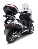 Piaggio MP3 400 [2006-2011] – porta malas para Monolock, com placa